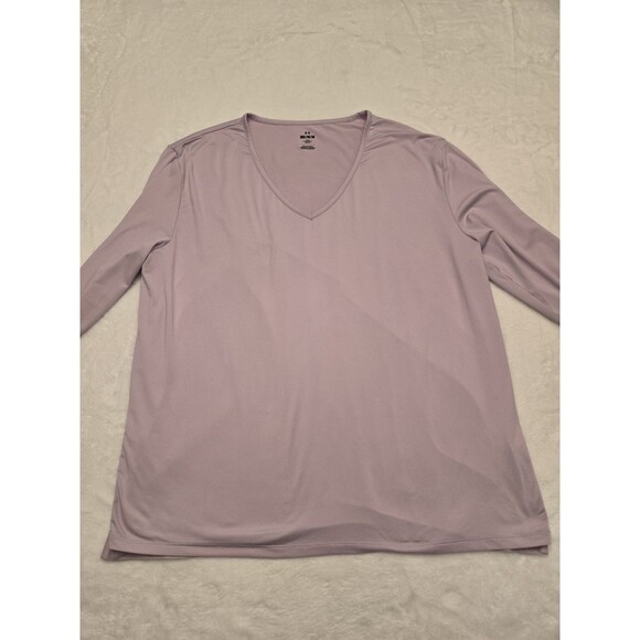 NWT Under Armour Loose Fit T-Shirt Women’s Size Medium Long Sleeve Tee Purple - Picture 1 of 9